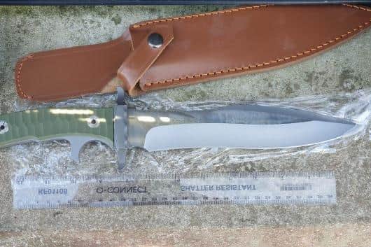 Hunting knives were among the hoard of deadly knives, swords and other weapons on sale at Foxhall Market in Blackpool