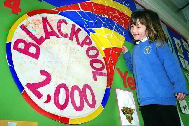 Amanda O'Loughlin with a winning Millennium mosaic at Holy Family RC Primary School