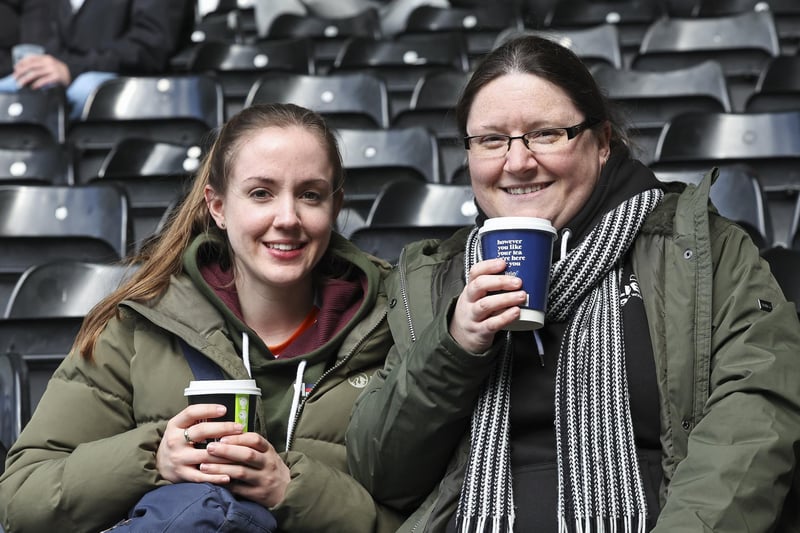 Seasiders supporters travelled in their numbers to Pride Park.
