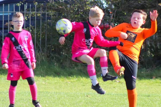 YMCA Orange and FC Rangers met in the B&DYFL's Osprey division Picture: Karen Tebbutt