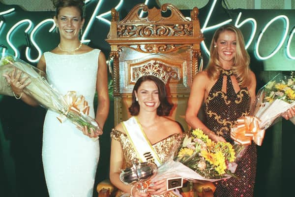 Miss Blackpool 1999 Caroline Porter (centre) with Joanne Birchall (right) 2nd and Natalie James (left) 3rd