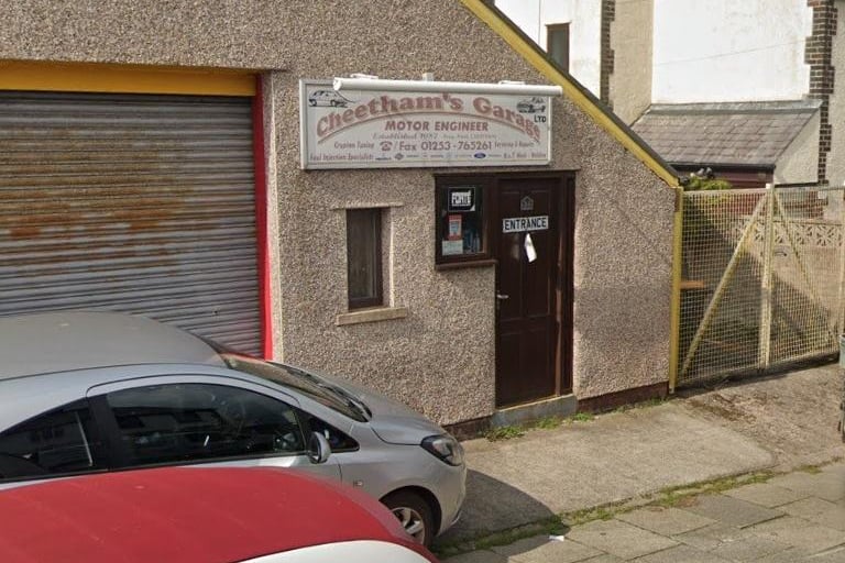 Cheetham's Garage on Halifax Street has a 5 out of 5 rating from 21 Google reviews. Telephone 01253 765261