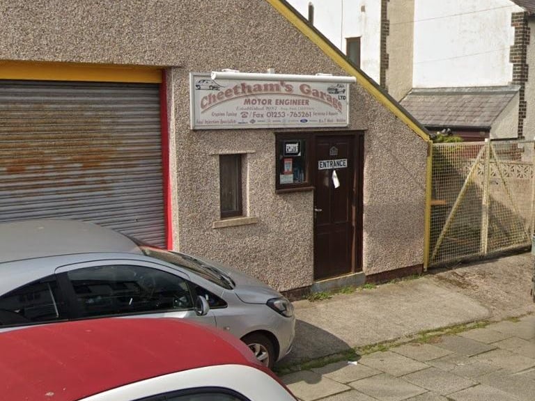 Cheetham's Garage on Halifax Street has a 5 out of 5 rating from 21 Google reviews. Telephone 01253 765261