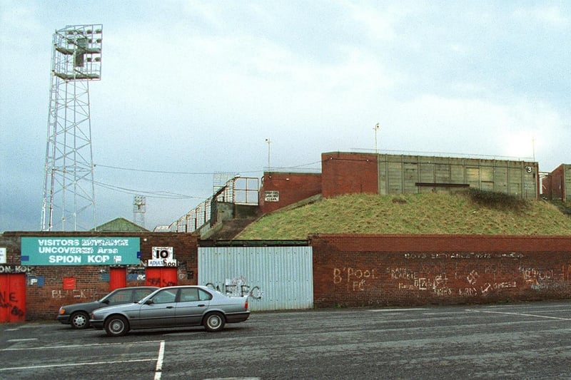 The Kop end from outside the ground in 1998