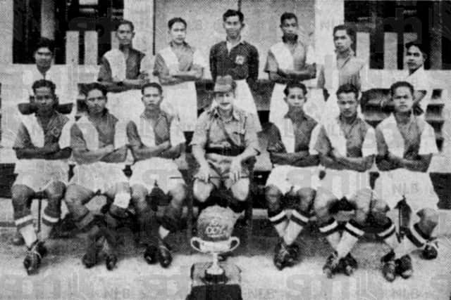Capt (later Brig) George Denaro was a keen sportsman, and enjoyed bonding with his men over cricket and football. In 1938 his C Company team won the Ham Cup.