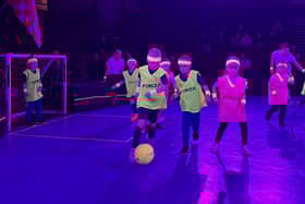 Blackpool FC Community Trust staged the final of its Fit2Glow football tournament at Blackpool Tower Circus Picture: Blackpool FC Community Trust