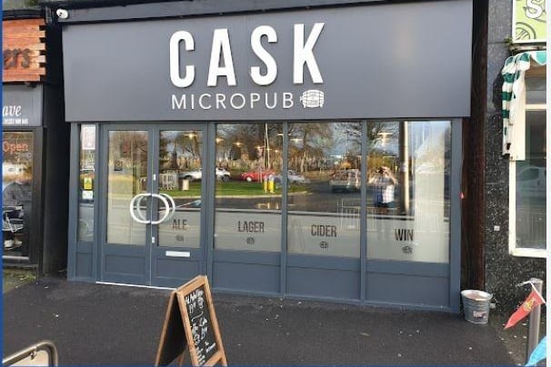 Cask Micropub, 9 Layton Road, Blackpool. A real ale micro-pub situated in the Layton area which is dog-friendly with outdoor seating.