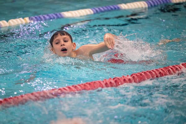 Hundreds of swimmers, many of them youngsters, took part as the Lytham St Annes Swimarathon returned after three years.