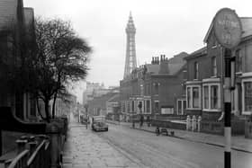 Adelaide Street from King Street, Blackpool 1953