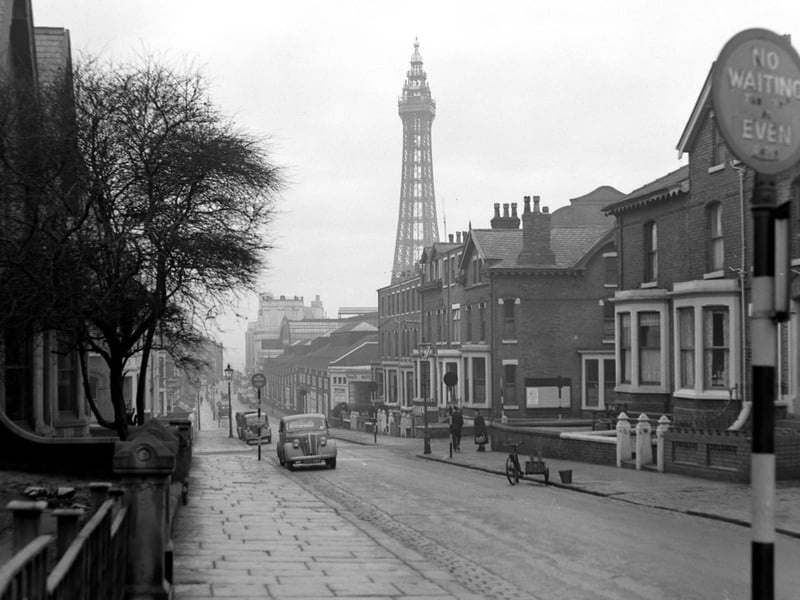 Adelaide Street from King Street, Blackpool 1953