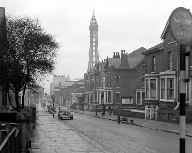 Adelaide Street from King Street, Blackpool 1953