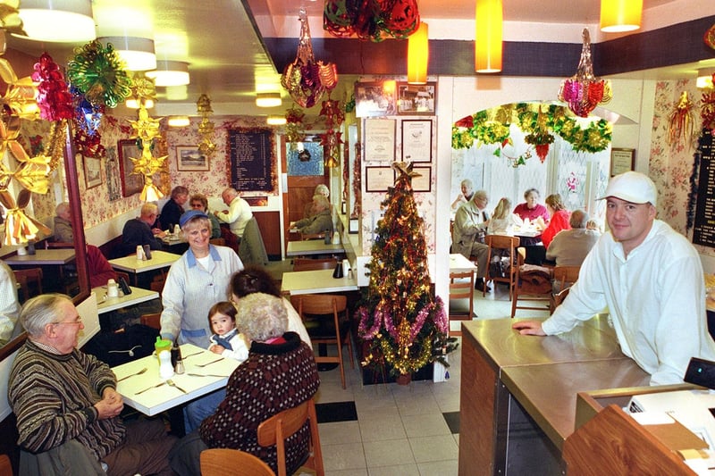 Rememember when Seniors in Normoss Road was like this? Our photo shows the restaurant in 1998, all ready for Christmas