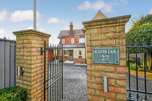 This is Rathgar. A four bedroom home in Portsdown Hill Road, Bedhampton, that is on sale for £1.19m. It is listed by Fine and Country.