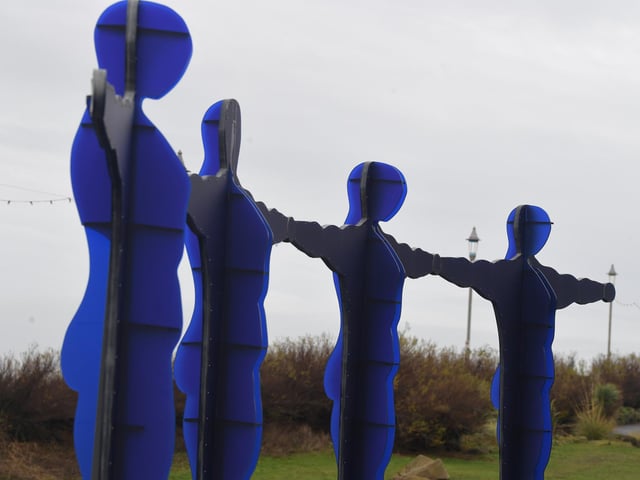 The memorial to the offers who perished at Gynn Square, Blackpool.