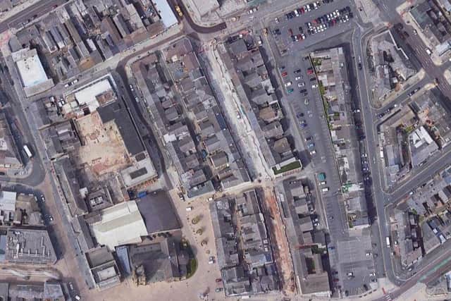 A suspected burglar was arrested after they were found hiding under a bed at an address in Topping Street, Blackpool (Credit: Google)