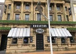 Hogarths, on Clifton Street, Blackpool, is described as a Grand Victorian Gin Palace with a vast array of gin of all kinds. It is also noted for its gin cocktails, with a 4.4 rating by reviewers on Google