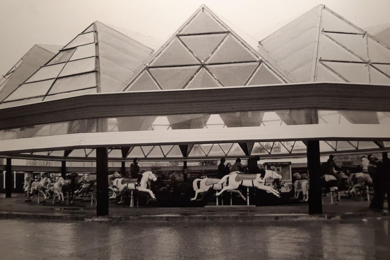 The Derby Racer was housed under glass pyramids