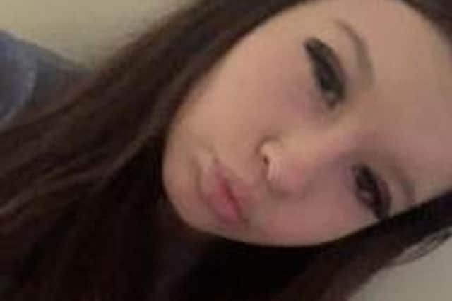 Macie Cartledge, 13, was last seen in the Darley Avenue area of Blackpool at around 3pm on September 11 (Credit: Lancashire Police)