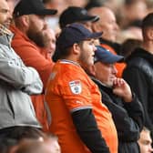 Blackpool fans watch on as their side suffers their third defeat on the bounce