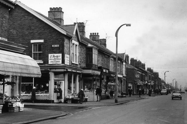 This 1960s view of Highfield Road near it's junction with Lodore Road had many independent shops