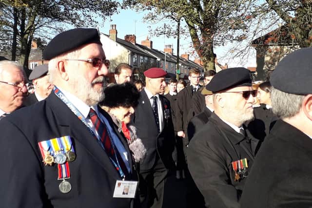 Veterans at the Fleetwood Remembrance Day event