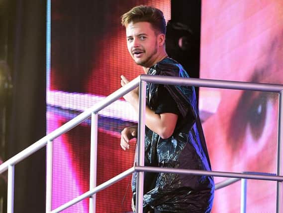 Ryan leaving the Big Brother house earlier (Pic: Press Association)