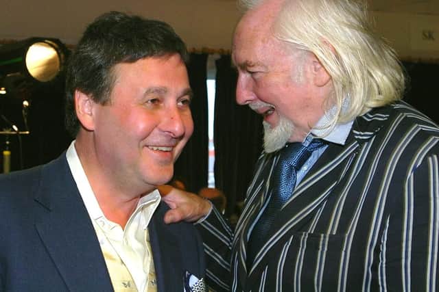 Blackpool FC owner Owen Oyston (right) said he got on well with club president Valeri Belokon (left) until recently