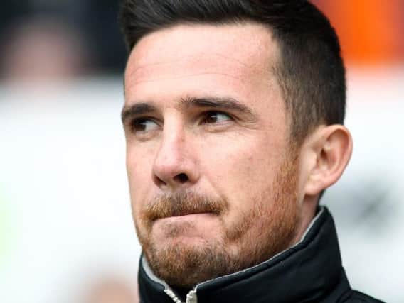 Barry Ferguson during his spell in charge at Blackpool