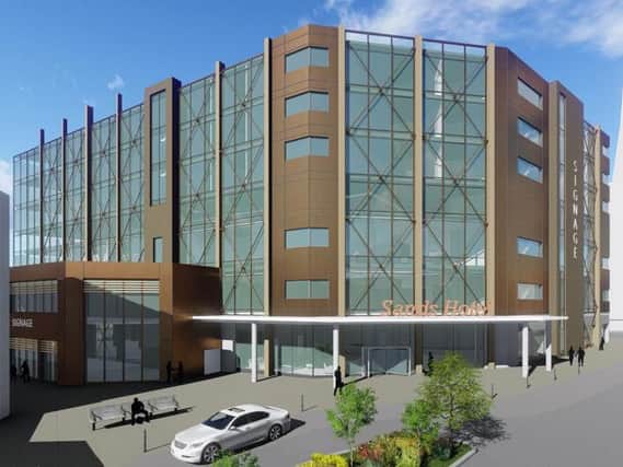 An artists impression of the Sands Hotel