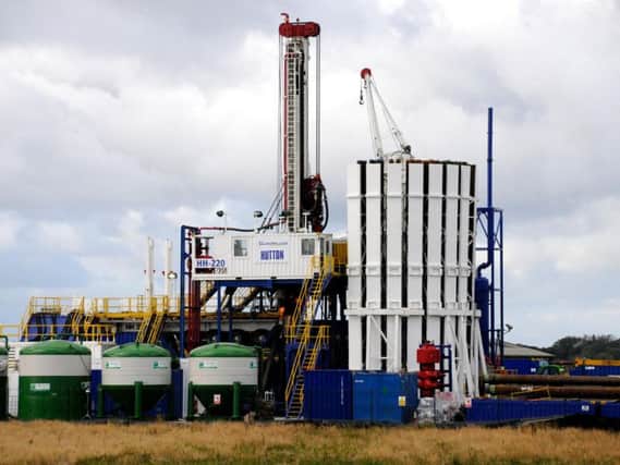 Cuadrilla's fracking rig at Anna's Road Westby