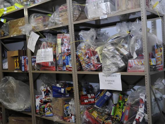 Some of the counterfeit toys that were seized