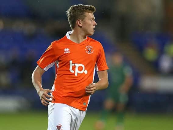 Roache in action for Blackpool