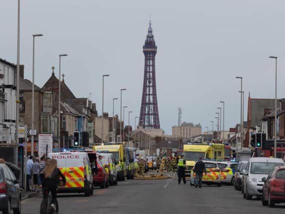 Emergency services at the scene of the fire. Image by: Stephen Cheatley