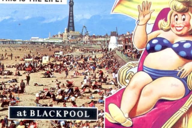 A cheeky Blackpool postcard