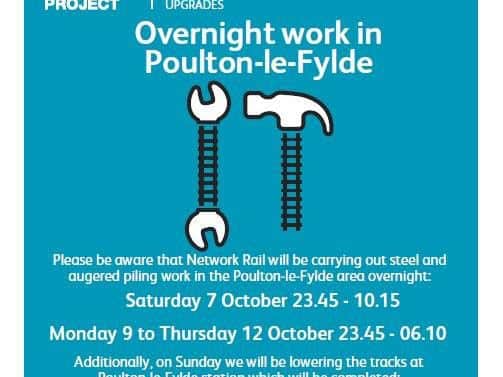 Residents have been warned about the work, which is being done overnight when trains aren't running