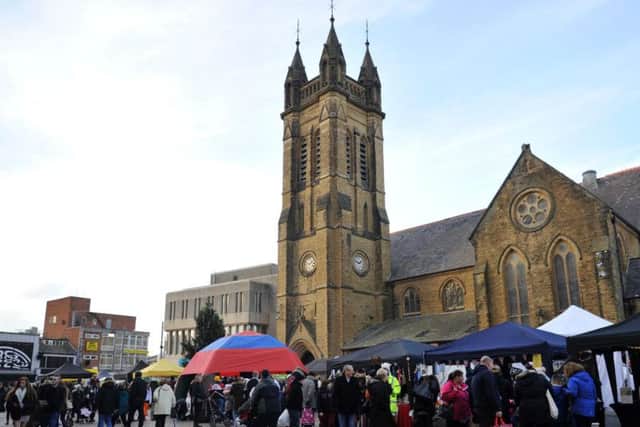 Last years Christmas lights switch-on in St Johns Square