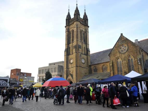 Last years Christmas lights switch-on in St Johns Square