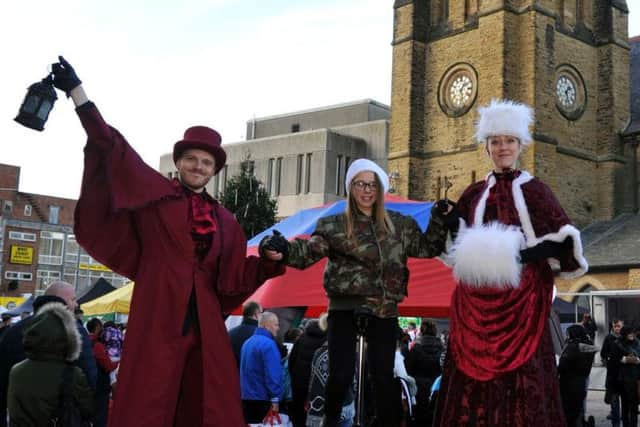 Last years Christmas lights switch-on in St Johns Square