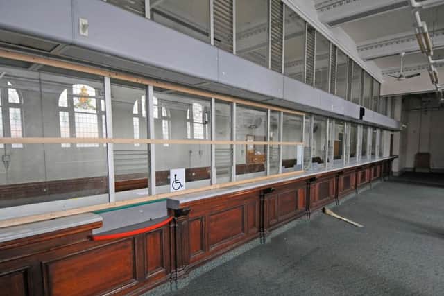 The counter hall at the former Post Office on Abingdon Street