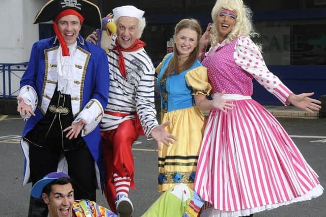 The cast of Dick Whittington at Lowther Pavilion in Lytham