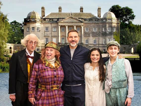 Walliams and the cast of Awful Auntie