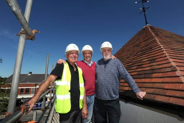 Project manager Bruce Jenkins with chairman Alastair Thomas and trustee Chris Gannon.