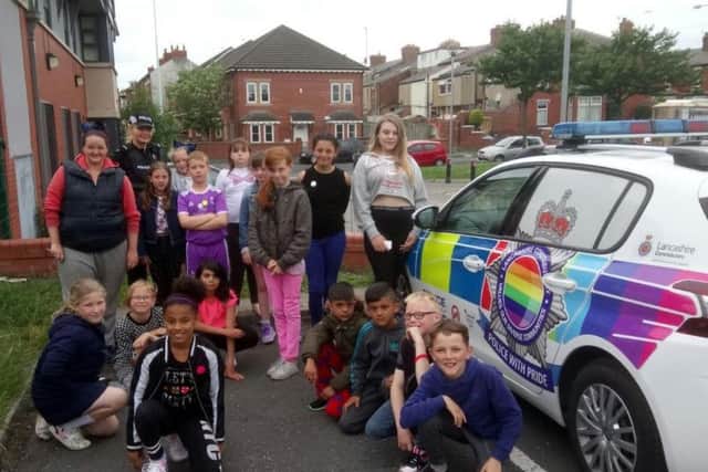 Police have been working with children to spread the message on hate crime
