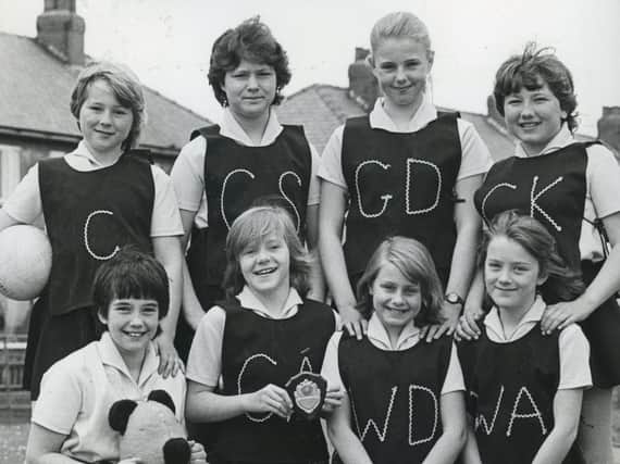 The team which gave Freckleton C of E Primary School its first ever triumph in the South Fylde Primary Schools netball championship, in 1985