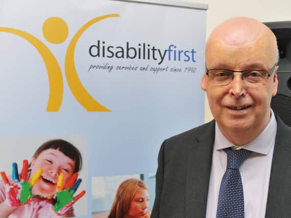 Alan Reid, CEO of Disability First, at the annual general meeting, celebrating 25 years of the Blackpool-based charity, held at The Grange, Blackpool.