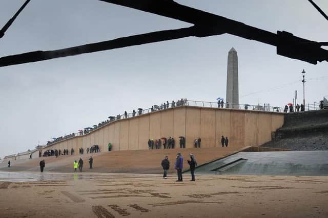 The sand etchings in Blackpool honoured the fallen soldiers of the First World War