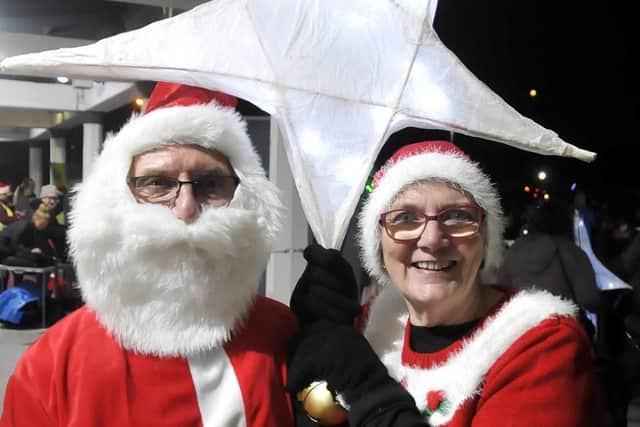 Stars of the show. Colin and Barbara Clegg from Cleveleys