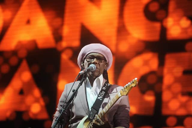Saturday: Nile Rodgers and Chic (pic), Bananarama, Soul II Soul (Guinness Record set by Dan Whiston)