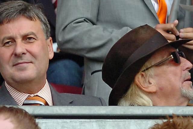 Valeri Belokon, left, is still owed in the region of 25m by Blackpool FC owner Owen Oyston