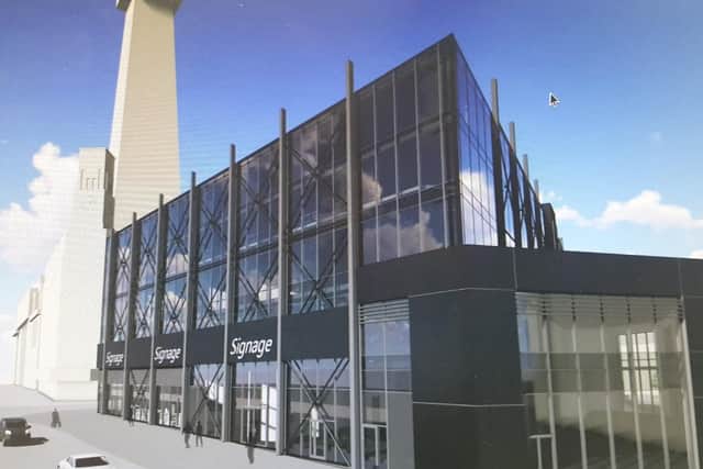 Artists impression of the Sands Hotel
